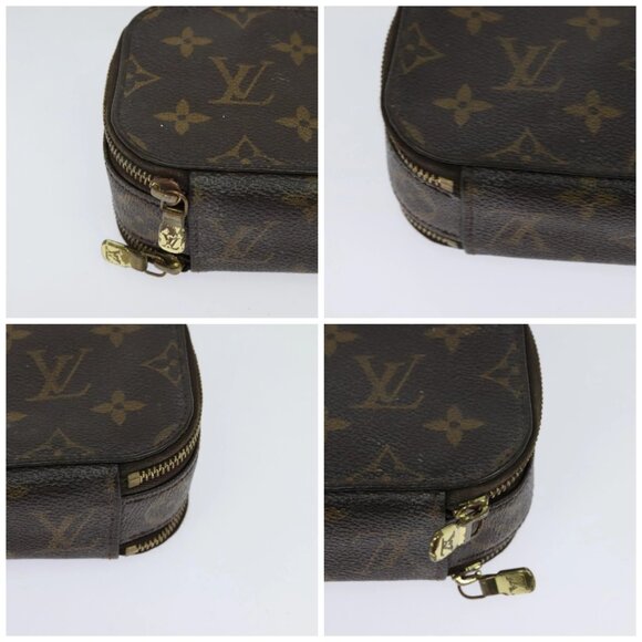 LOUIS VUITTON Monogram Trousse Brush PM Cosmetic Pouch M47510 LV Auth 120867 - Picture 14 of 16